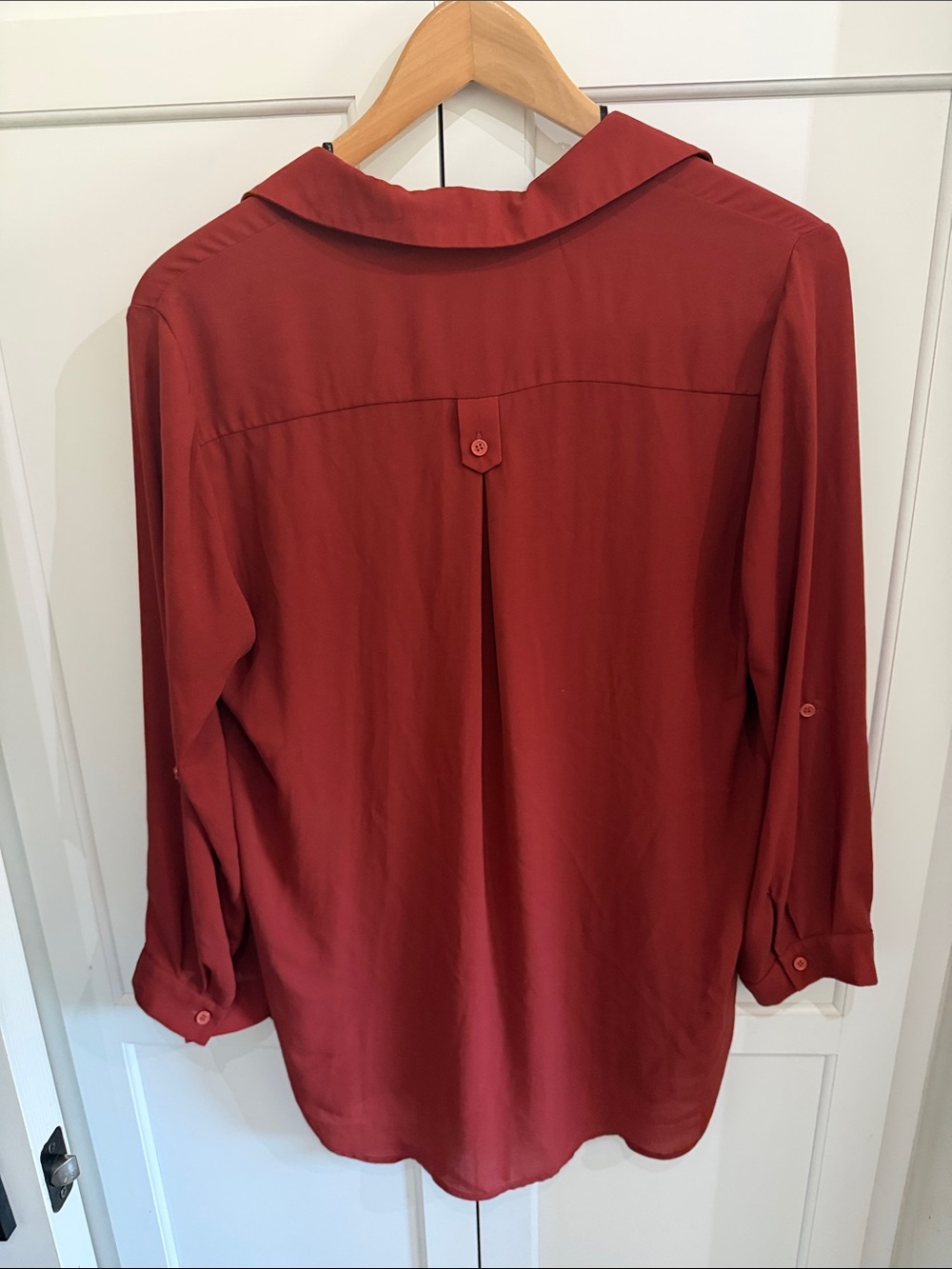 Pleione Women's Relaxed Button-Front Blouse - Picture 3 of 3